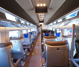 Interno del treno più veloce d'Europa, Frecciarossa 1000