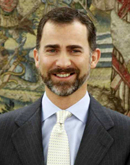 L'erede al trono di Spagna, il principe Felipe