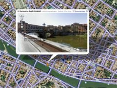Il Lungoarno degli Acciaioli a Firenze in versione 3D