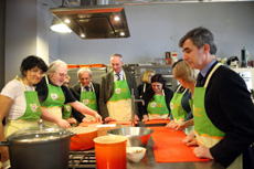 Venti giornalisti ai fornelli