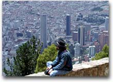 Colombia Bogotà vista dal Monserrate