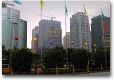 Edifici nella metropoli cinese