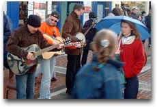 Musicisti di strada in Grafton Street