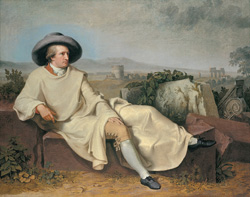 Johann Heinrich Tischbein, Goethe nella campagna romana, 1786-1787
