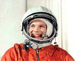 L'astronauta Jurij Gagarin