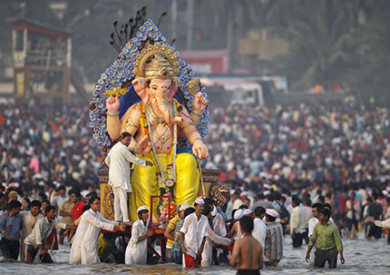 In India per il Ganesh Chaturthi Festival
