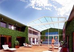 Rendering del centro benessere