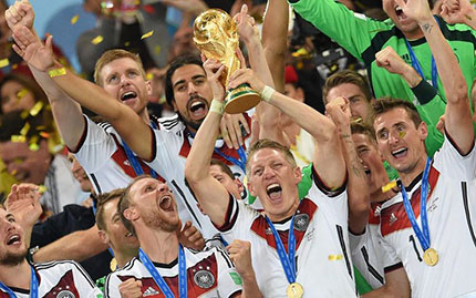 La Germania Campione del Mondo 2014