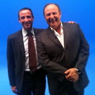 Alessandro Santini insieme a Gerry Scotti