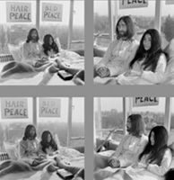 Altri scatti che ritraggono la coppia hippy del momento durante il soggiorno ad Amsterdam