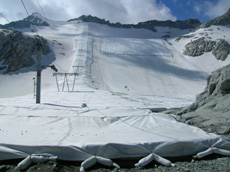 L'area coperta dai teli