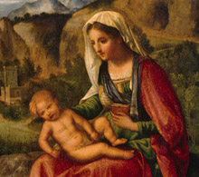 Giorgione, Madonna col Bambino.
San Pietroburgo, Museo Statale Ermitage 