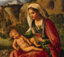 Giorgione, Madonna col Bambino.
San Pietroburgo, Museo Statale Ermitage