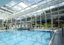 La piscina dell'hotel