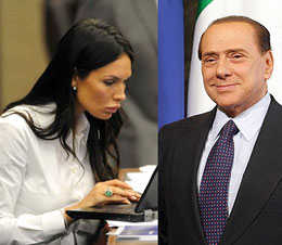 Nicole Minetti, Consigliere regionale della Lombardia, e Silvio Berlusconi ex Presidente del Consiglio