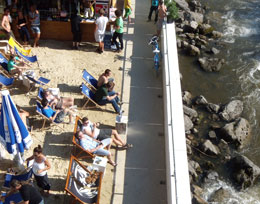 La spiaggia cittadina di Graz