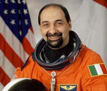 L'astronauta italiano Umberto Guidoni