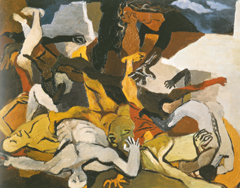 Renato Guttuso (1912-1987)
Il massacro, 1943. Raccolta Alberto Della Ragione, Firenze