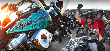 Le Harley-Davidson sgommano nella Città Eterna