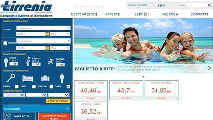 Tirrenia: più intuitivo navigare anche sul web