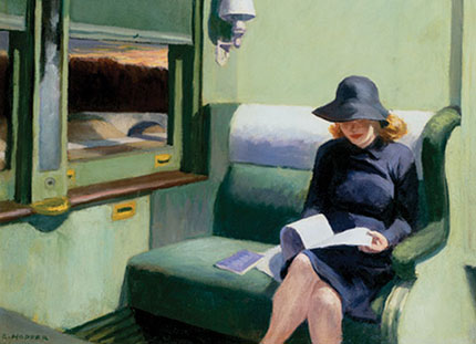 I peggiori compagni di viaggio 1 Edward Hopper
Compartment C, Car 293 (particolare) 1938
Collection IBM Corporation - Armonk