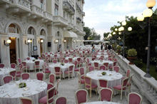 La terrazza dell'hotel