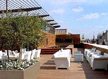 Terrazza panoramica all'Hotel Milano Scala