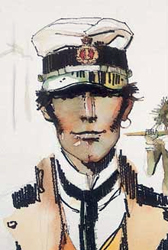 Hugo Pratt, Corto e Cush, Corto Maltese. Le Etiopiche, particolare, 1979 © Cong SA