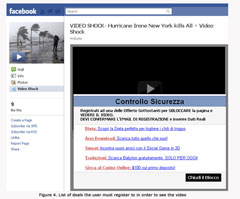L'uragano Irene diventa un video virale 4 La finestra del video virale che consiglia la registrazione e il rilascio di dati personali