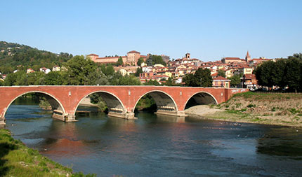 Il fiume Po a Moncalieri