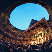 Shakespeare All'interno del teatro del Globe