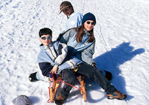 Notturna in slittino