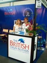 Lo stand delle Isole Vergini Britanniche al Ttg Incontri