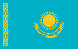 La bandiera del Kazakistan
