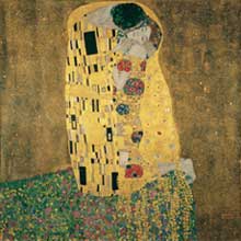 Gustav Klimt, Il bacio, © Belvedere Vienna