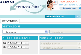 Prenotazioni online per Kuoni