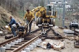 Lavori ferroviari in corso