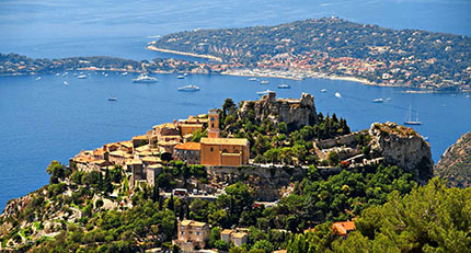 La vista che si gode da Eze