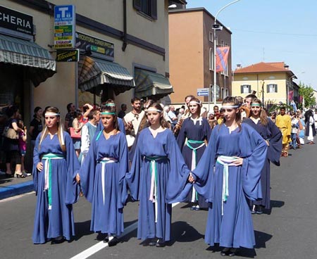 Il corteo storico del Carroccio a Legnano