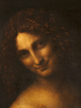Leonardo da Vinci, San Giovanni Battista, particolare © 2009 Musée du Louvre/Angèle Dequier