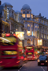 Shaftesbury Avenue by night