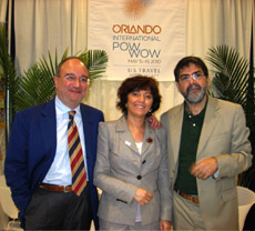 Massimo Loquenzi, Simonetta Busnelli del US Commercial Service e Mauro Coin presidente del Visit USA Italia, insieme a US Travel Association promuovono il turismo verso gli Stati Uniti d'America