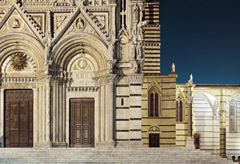 Nel centro storico di Siena