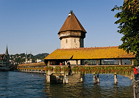 Lucerna, il Kapellbrücke, il Ponte della Cappella 