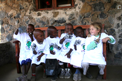I bimbi africani insieme alla 