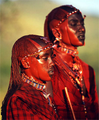 La foto di due Maasai