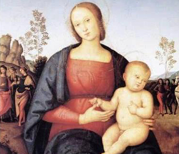 Il popolo del web vota le opere da restaurare 4 La 'Madonna con il Bambino' di Pietro Vannucci detto 'il Perugino'