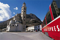 Trenino rosso Madonna di Tirano (Foto: Rhätische Bahn)