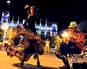Madrid in tasca festa di piazza