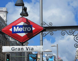 Stazione metropolitana sulla Gran Via